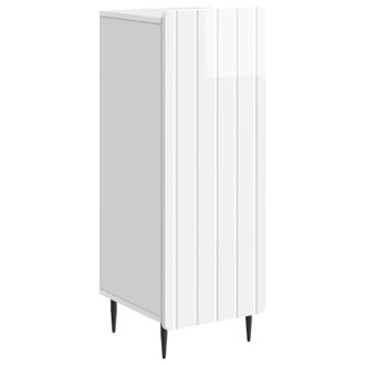 vidaXL Aparador Brillante 34,5 X 33 X 92 Cm Madera De Ingenier&iacute;a Vidaxl