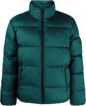 Calvin Klein Jeans Down Jassen - Heren - Gewatteerde jassen - Blauw - XL - Polyester - Jassen