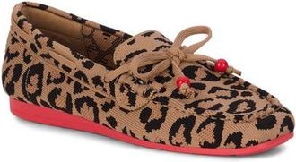 Ros Hommerson Neve Knit Loafer in Leopard Print Knit at Nordstrom, Size 10.5