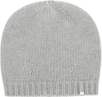 Herno Miss Beanie - unisex - Hoeden - Grijs - ONE Size - Katoen - Accessoires