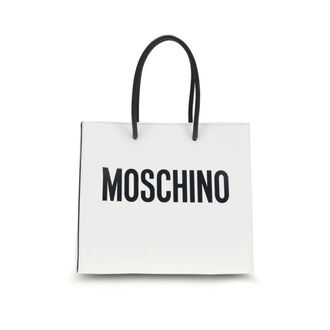 Moschino Bolso Tote con Logo - Bags - Mujer - Blanco - ONE SIZE