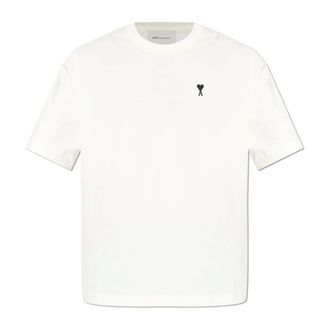 Ami T-Shirts, male, Beige, Size: 2XL Place des Victoires Printed T-shirt