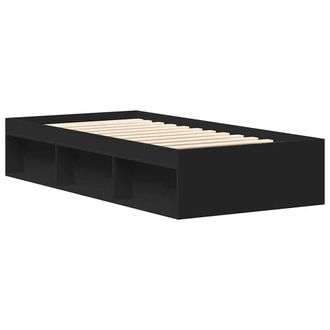 Berkfield Home Modern Bed Frame Black 75x190 cm Small Single