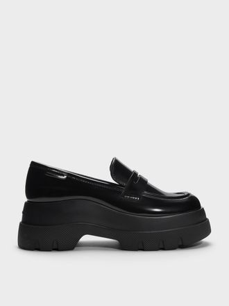 Charles & Keith Leoi Platform Penny Loafers