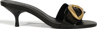 Schutz 50 mm Olga buckle-detail sandals - women - Calf Leather/Calf Leather/Calf Leather - 40 - Black