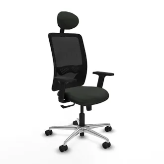 Piqueras y Crespo Sedia Piqueras Y Crespo Zulema Nero Alluminio Comfort