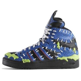 adidas originals Jeremy Scott Mad Logo Teeipo Blue Black M18992