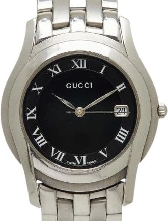 Gucci Pre-owned Watches, male, Black, Size: ONE SIZE Pre-owned G-Class Stainless Steel 5500M
