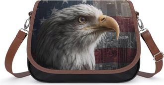 Generic Vintage New York City U.S. Flag Fashion Womens Crossbody Bags Novelty Handbag Shoulder Bag Purse