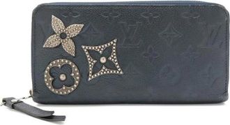 Louis Vuitton Tweedehands leren portemonnees - Dames - Vintage Accessoires - Blauw - ONE Size - Vintage