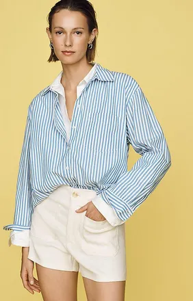 Maeve Colette European Linen Stretch Shorts