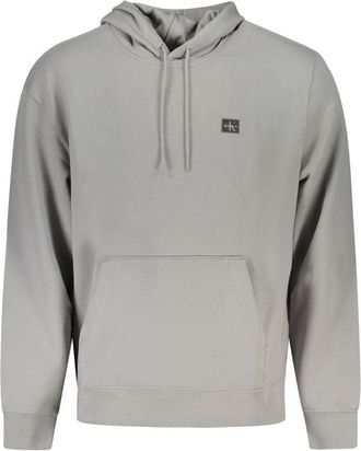 Calvin Klein Grigio Katoenen Heren Sweatshirt