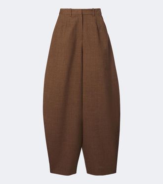 Magda Butrym Virgin wool barrel-leg pants