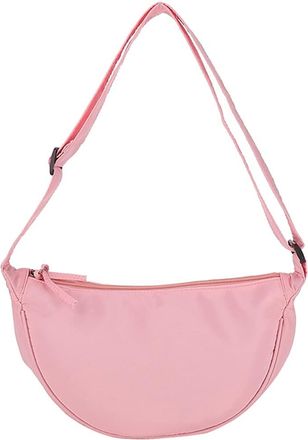 Generic Women Shoulder Bags Crescent Nylon Crossbody Bags Girls Purse Handbags (Beige)