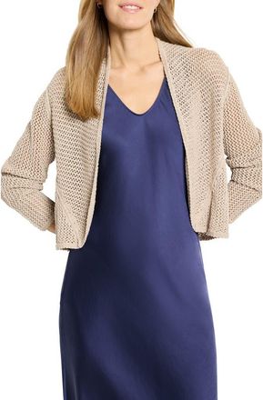 Nic+Zoe Mesh Cocoon Cardigan in Chamois at Nordstrom, Size X-Large