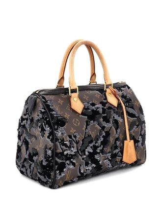 Louis Vuitton Speedy Handbag Fleur De Jais Monogram Canvas 30 satchel - Bruin