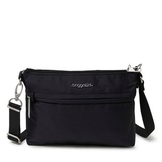 Baggallini Womens Securtex Anti-Theft Memento Crossbody Bag