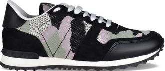 Valentino Garavani Rockrunner Sneakers - Heren - Sneakers - Zwart - 40 EU - Leer - Schoenen