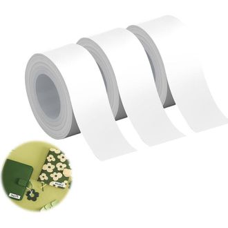 OEM Etiquetas, 3 Rollos De Cinta Autoadhesiva T&eacute;rmica De 15 Mm X 50 Mm, Compatibles Con La Impresora De Etiquetas P15, Color Blanco, 150 Etiquetas/rollo