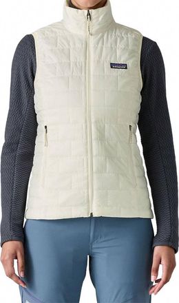 Patagonia Womens Nano Puff Vest In Birch White