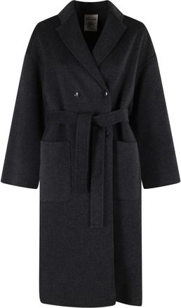 Semicouture Double-Breasted Wool Coat
