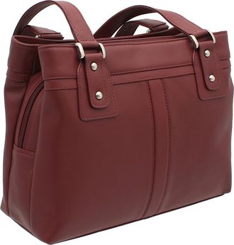 Visconti Clara(M) Leather Shoulder Bag 19476 Red