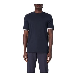 HUGO BOSS T-Shirts, male, Blue, 3XL, Short Sleeve Crew Neck TShirt