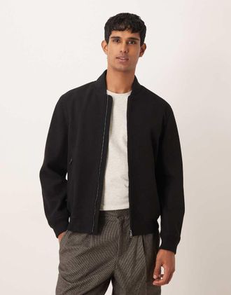 Mango Giacca harrington nera-Nero