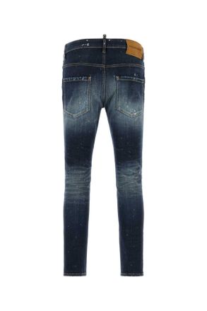 Dsquared2 Distressed Denim Jeans - Navy