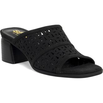 Shushop Eliana Slide Sandal in Black at Nordstrom Rack, Size 7.5