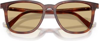 Miu Miu Mub 03S Vierkante Zonnebril - unisex - Zonnebrillen - Bruin - 53 MM - Accessoires