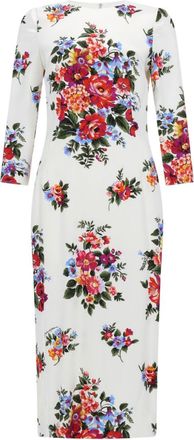 Dolce & Gabbana Midikleid mit Blumendruck