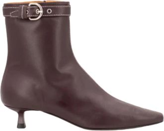 Toral Shoes Bordeaux Enkellaarzen Cadence - Dames - Laarzen met Hak - Rood - 41 EU - Schoenen