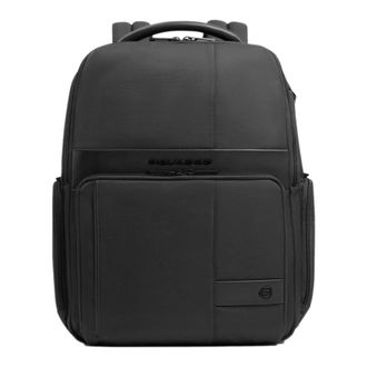 Piquadro Tassen, Heren, Zwart, ONE Size, Wol, Wollem Uitbreidbare Laptoprugzak 15.6