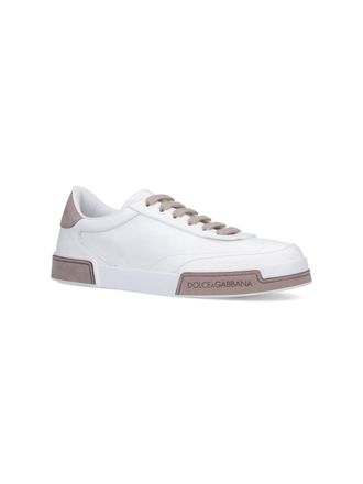 Dolce & Gabbana Calf Leather Low-Top Sneaker - White
