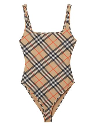 Burberry Check Swimsuit-Donna