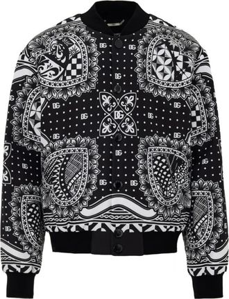 Dolce & Gabbana Giubbino Bomber Stampato - Heren - Bomber jackets - Veelkleurig - 3XL - Jassen