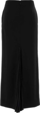 Jil Sander Womens Black Wool Skirt 001 Gonne