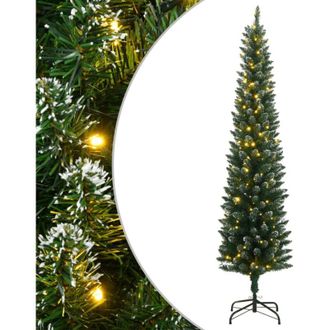 vidaXL Vidaxl - Rbol De Navidad Artificial Estrecho Con 300 Leds 240 Cm