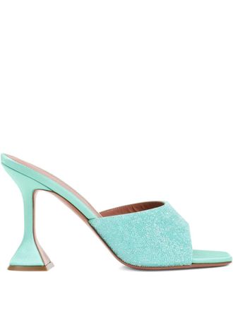 Amina Muaddi 95mm Lupita mules - Green