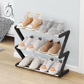 OEM Rapanda - Zapatero De 3 Niveles - Almacenamiento Estrecho Para 4 A 6 Pares - Montaje R&aacute;pido Y Sin Herramientas - Dimensiones: 45 X 19 X 35 Cm
