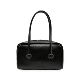 Margesherwood Contrast-stitch Embossed-logo Tote Bag