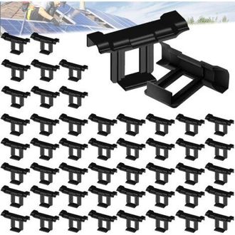 OEM Paquete De 50 Clips De Drenaje De Agua Para Paneles Solares: Clips De Limpieza Para Paneles Solares, Clips De Drenaje De 40 Mm, Clips Para Eliminaci&oacute;n