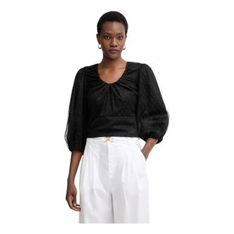 Twinset Blusa Nera - - Blouses & Shirts - Donna - Nero - L