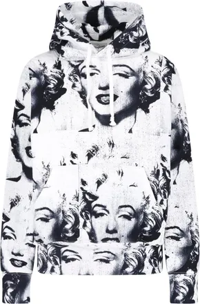 Vaquera Black Graphic Face Print Hoodie
