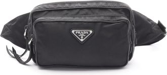 Prada Black Nylon Leather Fanny Pack (Pre-Owned)