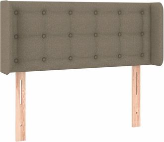 vidaXL Cabecero Con Led De Tela Gris Taupe 93x16x78/88 Cm Vidaxl