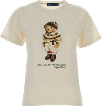 Polo Ralph Lauren Ivory Cotton T-shirt
