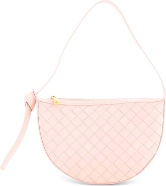 Bottega Veneta Sunrise Intrecciato Leather Mini shoulder bag - Roze