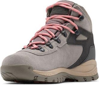 Columbia Newton Ridge Amped Waterproof Hiking Boot in Stratus/Canyon Rose at Nordstrom, Size 6.5